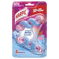 Harpic Fresh Power Toilet Cleaner In The Bowl Tropical Blossom