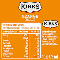 Kirks Orange Multipack Cans