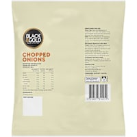 Black & Gold Chopped Onions