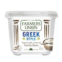 Farmers Union Greek Style Yogurt Vanilla
