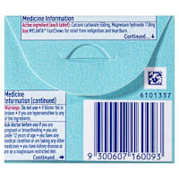 Mylanta 2 Go Antacid FastChews Chewable Tablets Mint