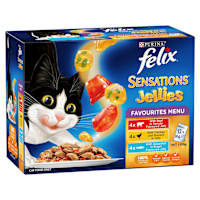 Felix Sensations Cat Food Favourites Menu