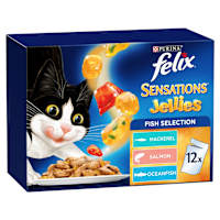 Felix Adult Sensations Jellies Fish Selection Wet Cat Food