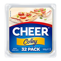 Cheer Cheese Colby Cheese 32 Slices