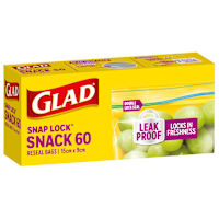 Glad Snap Lock Snack Bags