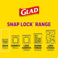 Glad Snap Lock Snack Bags