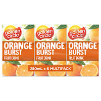 Golden Circle Orange Burst Fruit Drink Multipack Poppers