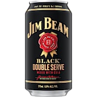 Jim Beam Black & Cola Double Serve Can