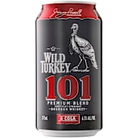 Wild Turkey 101 Premium Blend and Cola Can