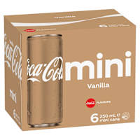 Coca-Cola Vanilla Soft Drink Multipack Mini Cans
