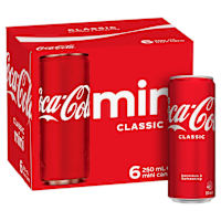 Coca-Cola Classic Soft Drink Multipack Mini Cans