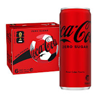 Coca-Cola Zero Sugar Soft Drink Multipack Mini Cans