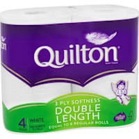 Quilton Toilet Roll White 3ply Double Length