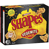 Arnott's Shapes Cracker Biscuits Vegemite & Cheese