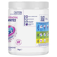 Vanish NapiSan Oxi Action Powder Fabric Stain Remover & Whitener Crystal White