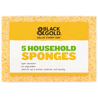 Black & Gold Household Sponge