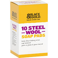 Black & Gold Steel Soap Pads