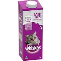 WHISKAS Cat Kitten Treat Milk Plus Carton