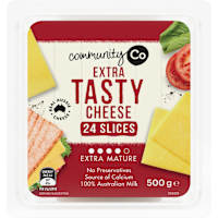 Community Co Sliced Extra Tasty Cheese