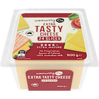 Community Co Sliced Extra Tasty Cheese