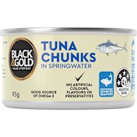 Black & Gold Skipjack Tuna In Springwater