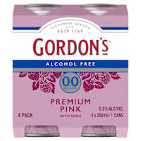 Gordon's Pink Alcohol Free Gin 0.0% & Soda