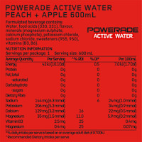 Powerade Active Water Peach and Apple No Sugar Sipper Cap