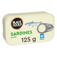 Black & Gold Sardines In Oil