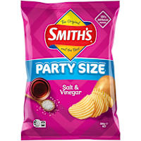Smith's Crinkle Cut Salt & Vinegar Potato Chips Party Size