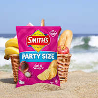 Smith's Crinkle Cut Salt & Vinegar Potato Chips Party Size