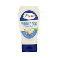 Praise Mayonnaise Whole Egg Light Less Sugar Squeeze
