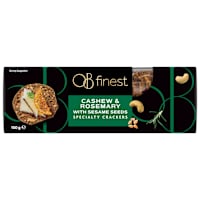 OB Finest Specialty Crackers Cashew & Rosemary With Sesame Seeds