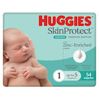 Huggies Newborn Nappies for Boys & Girls Size 1 (up to 5kg)