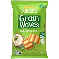 Sunbites Grain Waves Sour Cream & Chives Wholegrain Chips