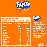 Fanta Orange Soft Drink Can