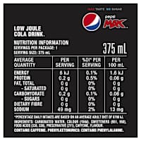 Pepsi Max Pepsi Max No Sugar Soda Can