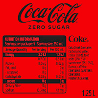 Coca-Cola Zero Sugar Soft Drink Bottle