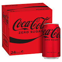 Coca-Cola Zero Sugar Soft Drink Multipack Cans