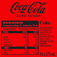 Coca-Cola Zero Sugar Soft Drink Multipack Cans