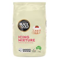 Black & Gold Icing Mixture