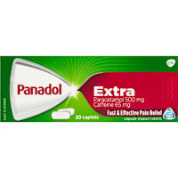 Panadol Extra with Optizorb, Paracetamol Pain Relief Caplets