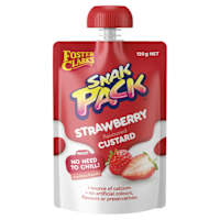 Foster Clark's Snak Pack Custard Pouch Strawberry