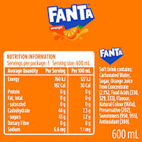 Fanta Orange Soft Drink Bottle