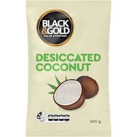 Black & Gold Desiccated Coconut