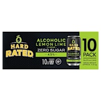 Hard Rated Zero Sugar Zesty Lemon Lime Can 375mL 