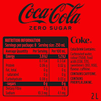 Coca-Cola Zero Sugar Soft Drink Bottle