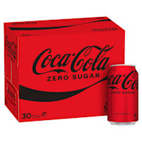 Coca-Cola Zero Sugar Soft Drink Multipack Cans