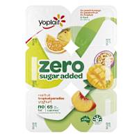 Yoplait Zero Yoghurt Tropical Multipack