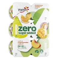 Yoplait Zero Yoghurt Tropical Multipack
