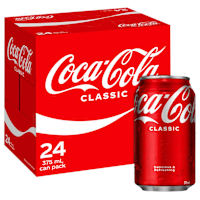 Coca-Cola Classic Soft Drink Multipack Cans